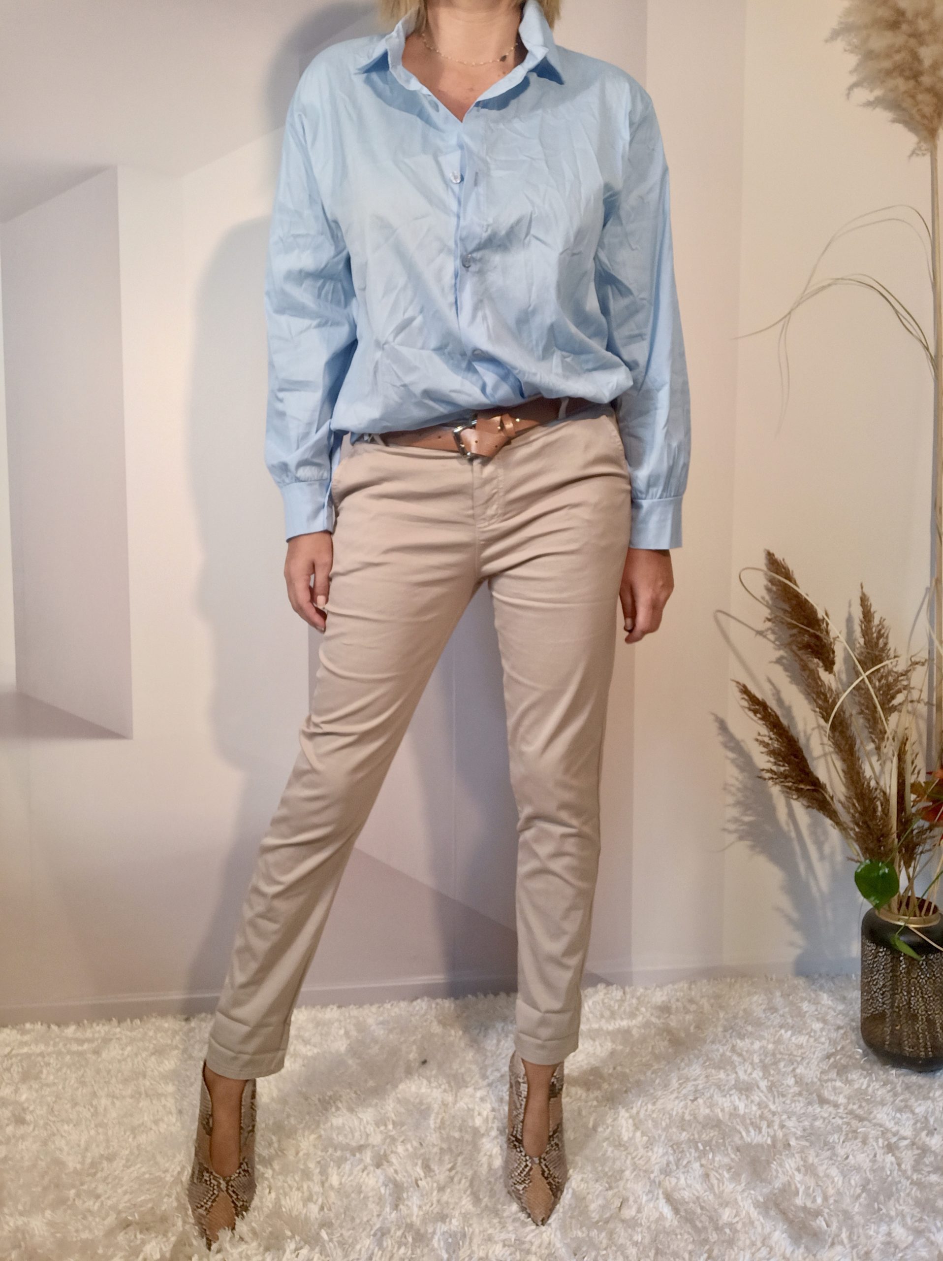Chemise Classique Bleu – Image 3