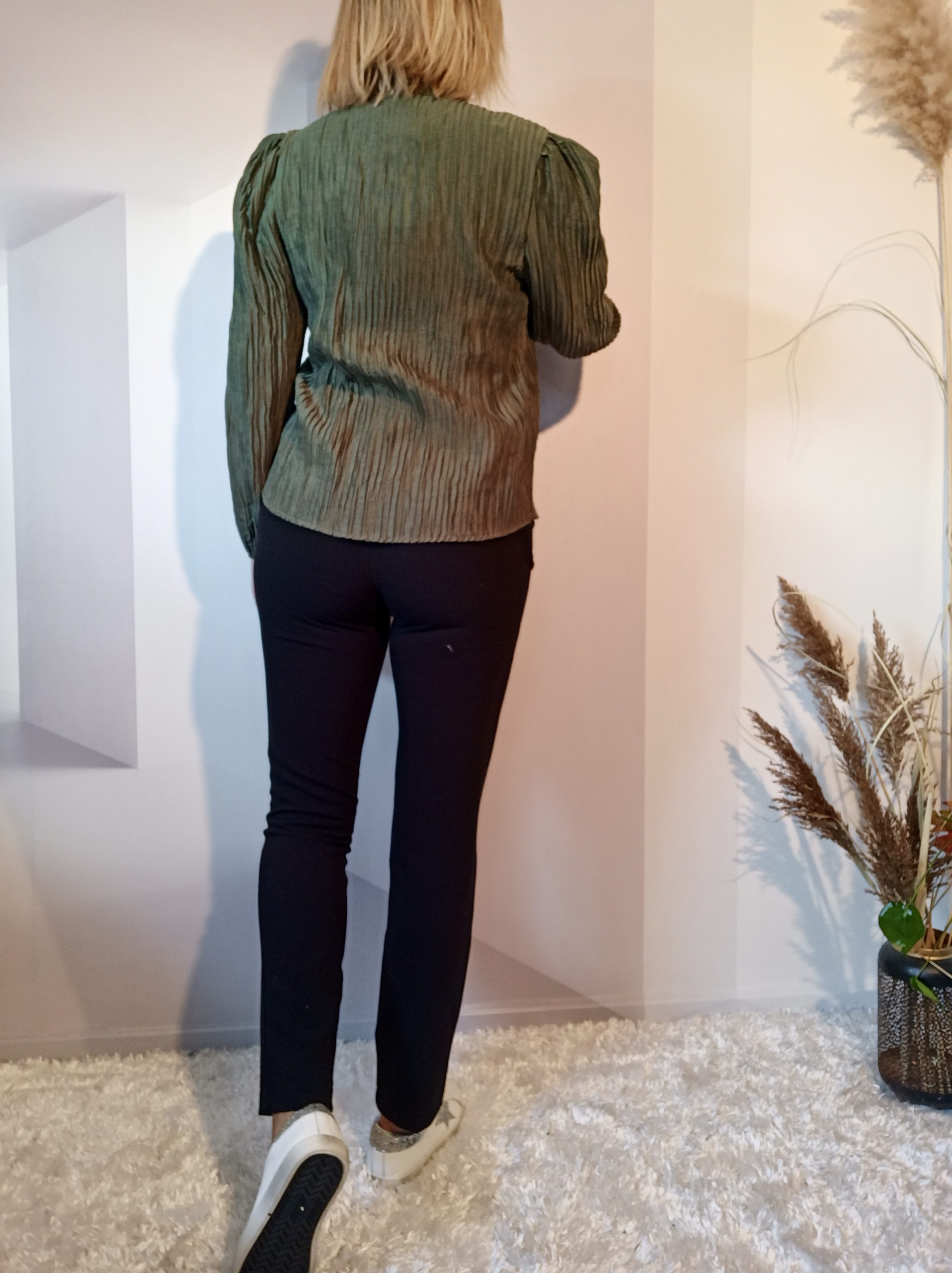 Chemise Crinkle Kaki – Image 6