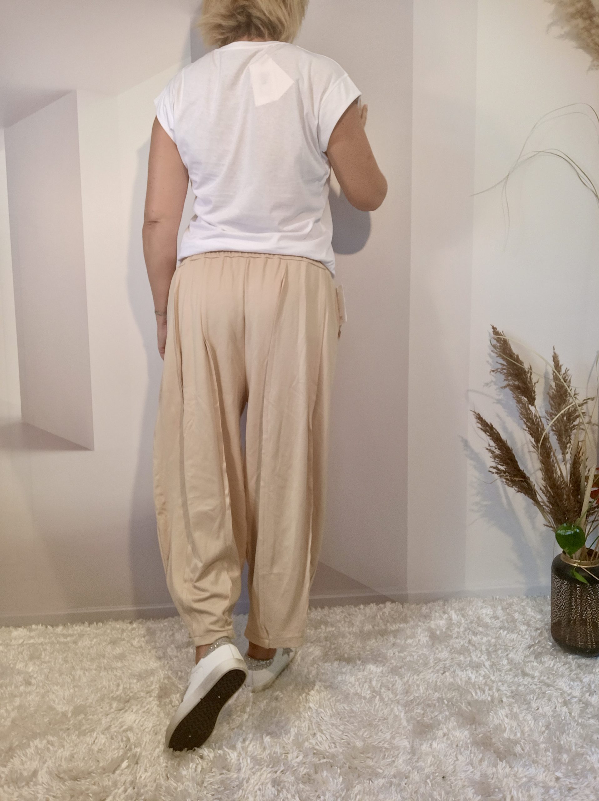 Pantalon Large Beige – Image 8