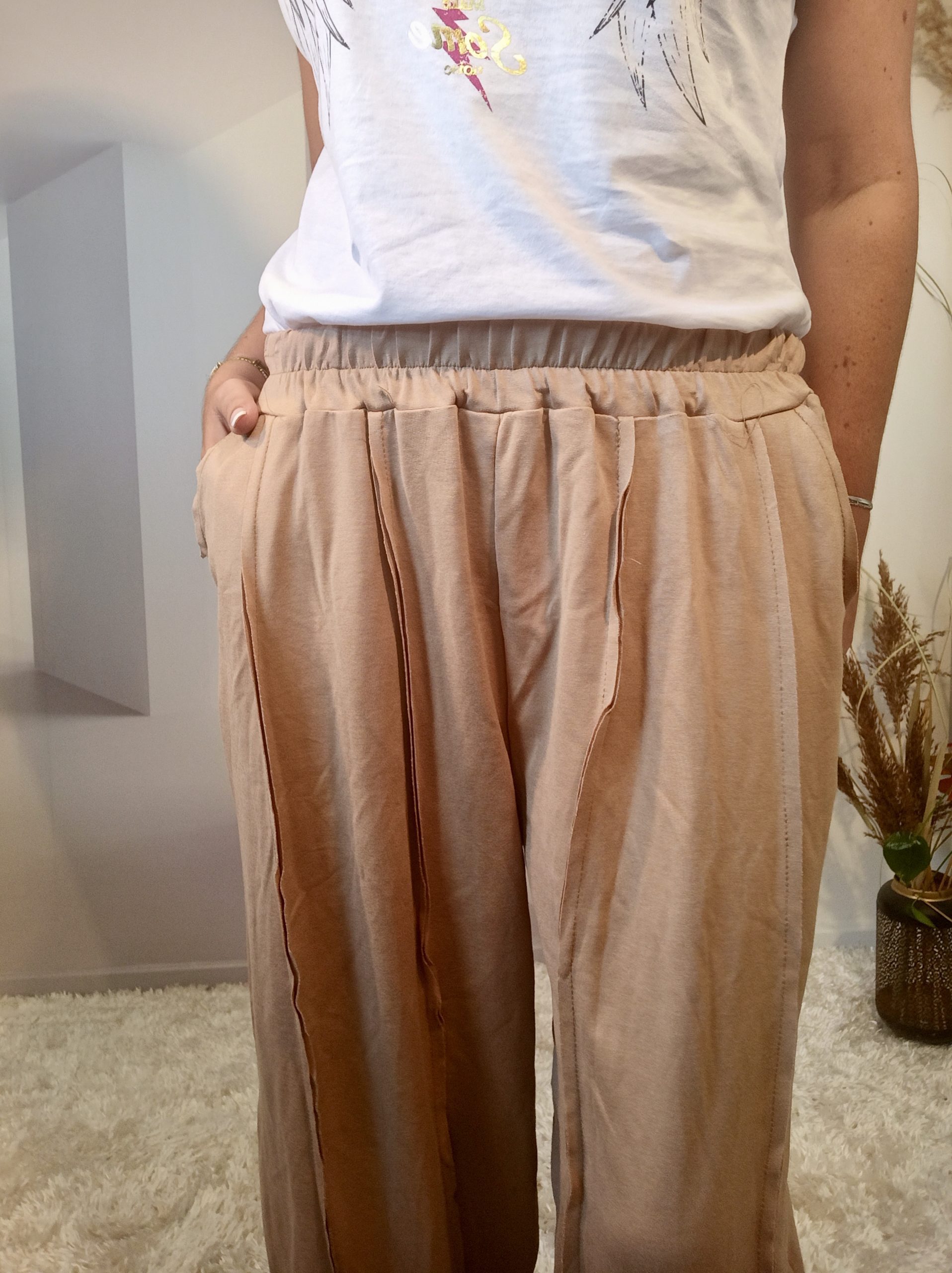 Pantalon Large Ocre – Image 6