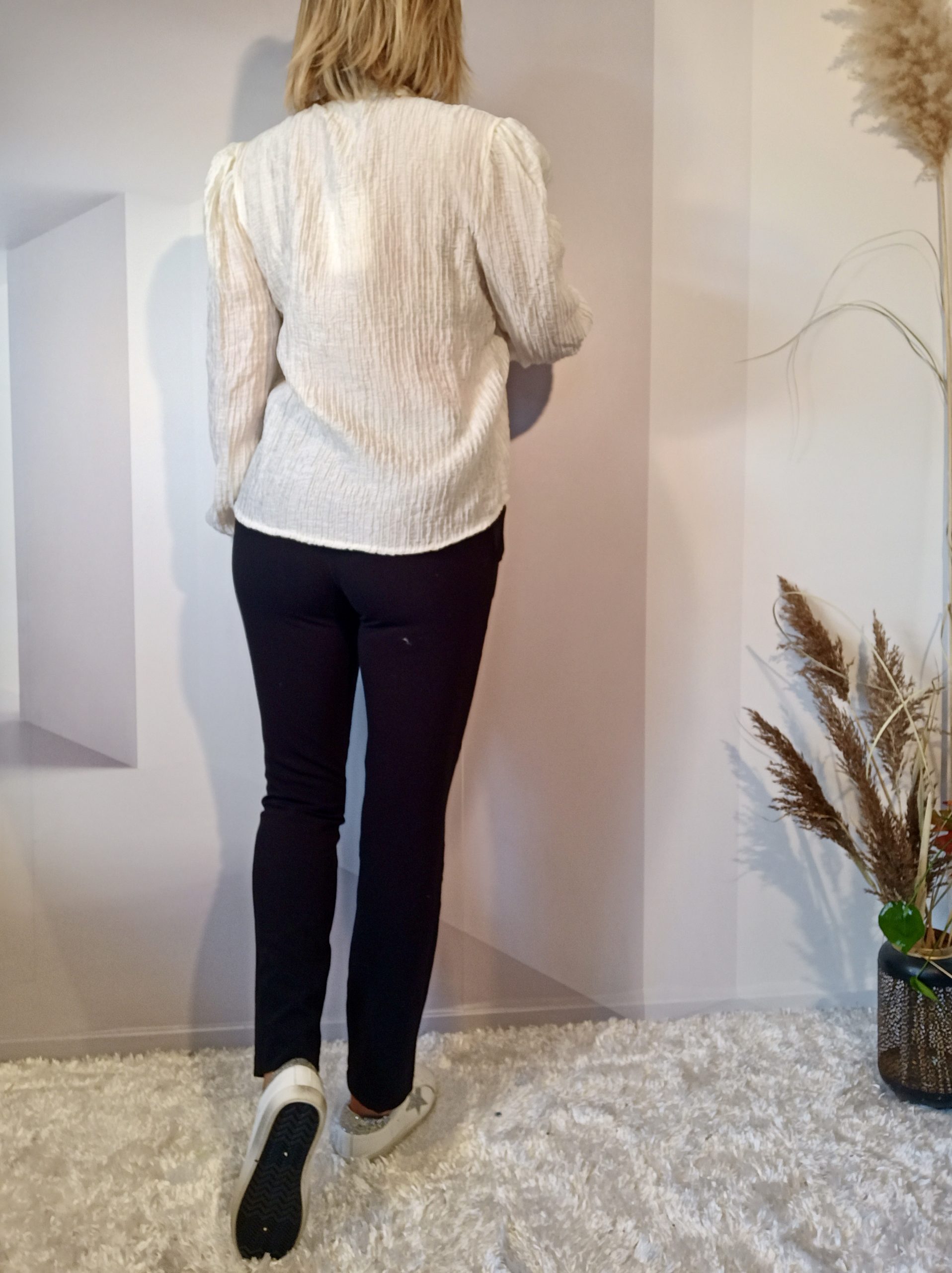 Chemise Crinkle Beige – Image 6