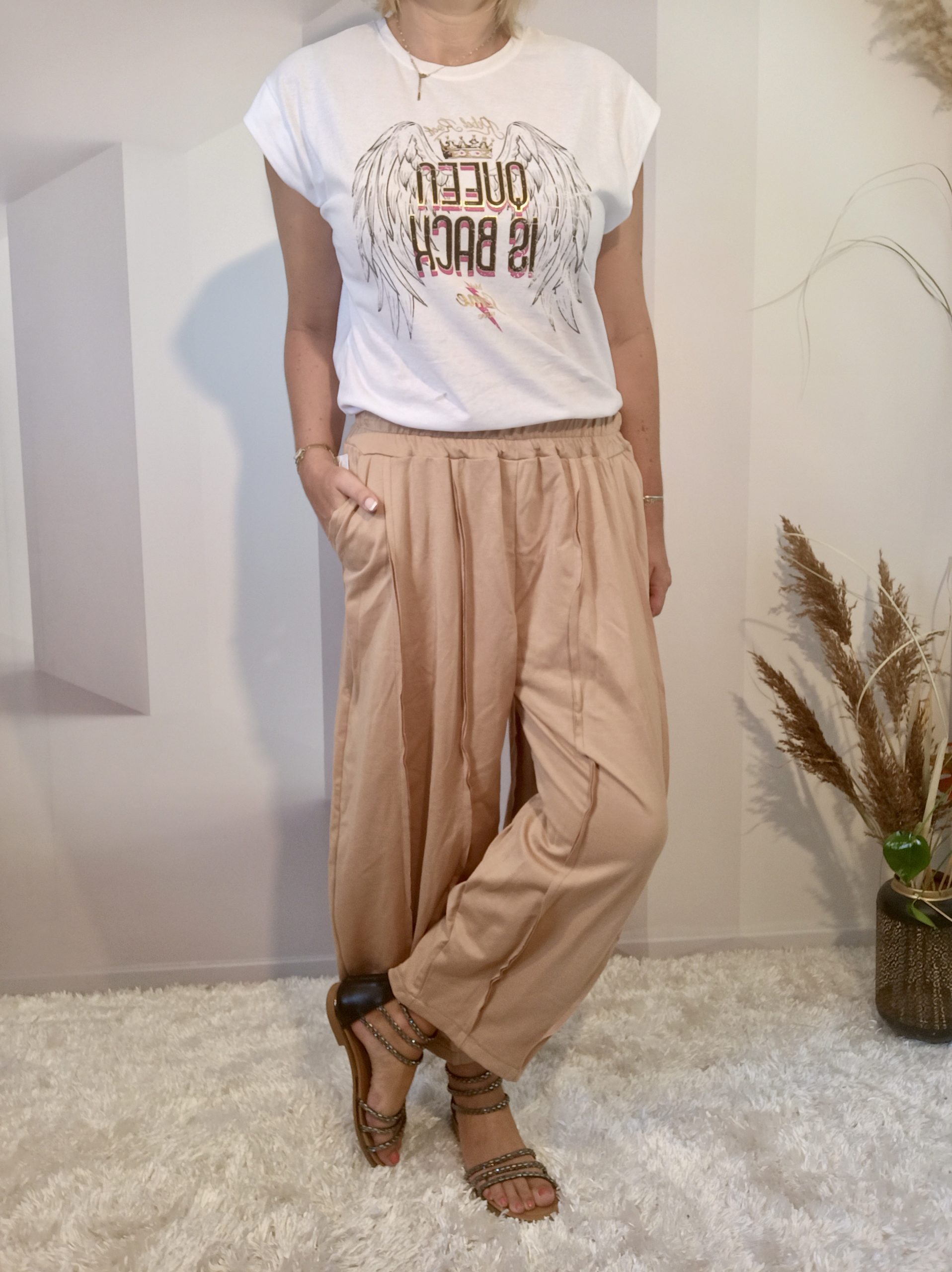 Pantalon Large Ocre – Image 4