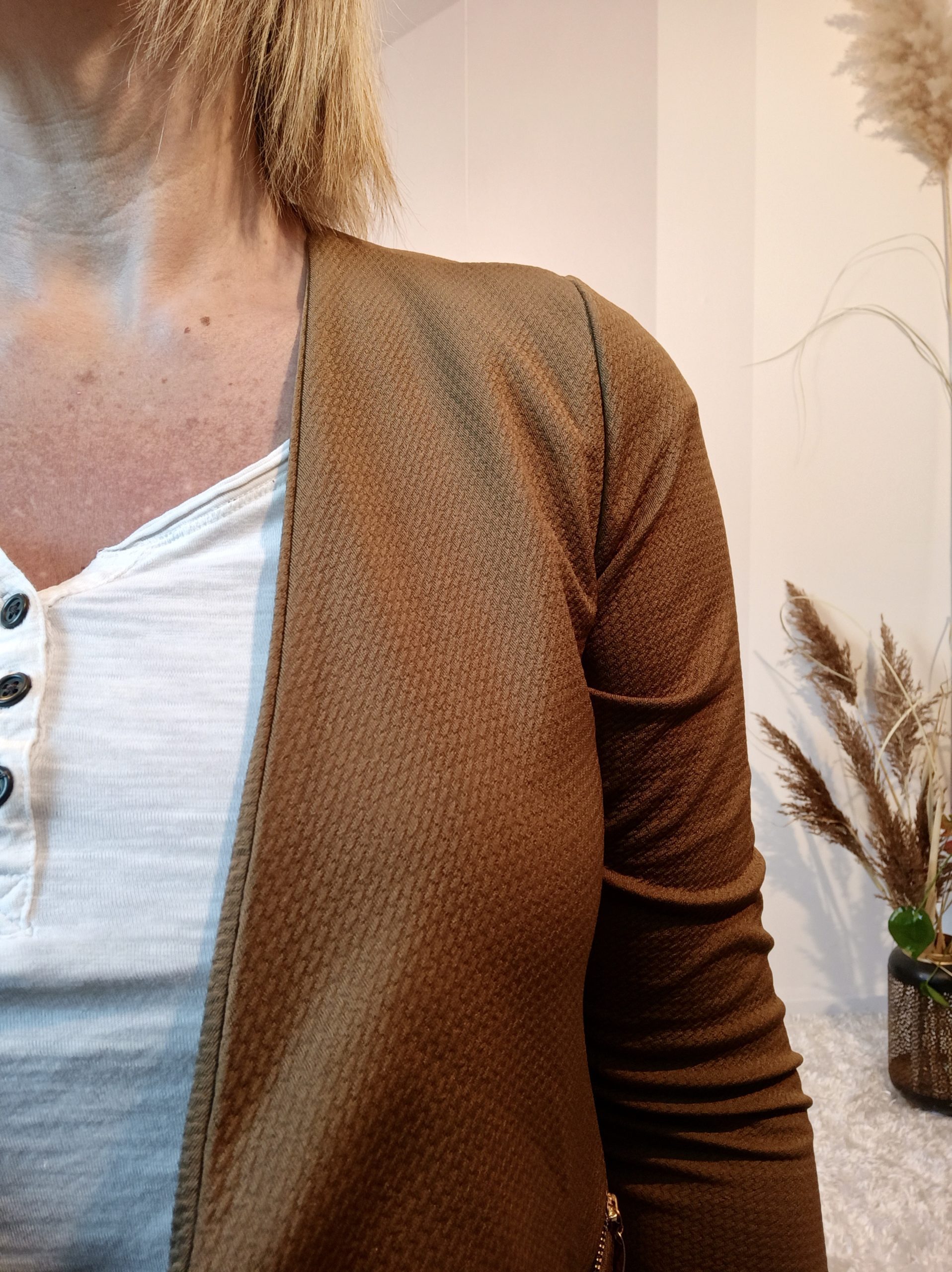Blazer Gaufré Camel – Image 3