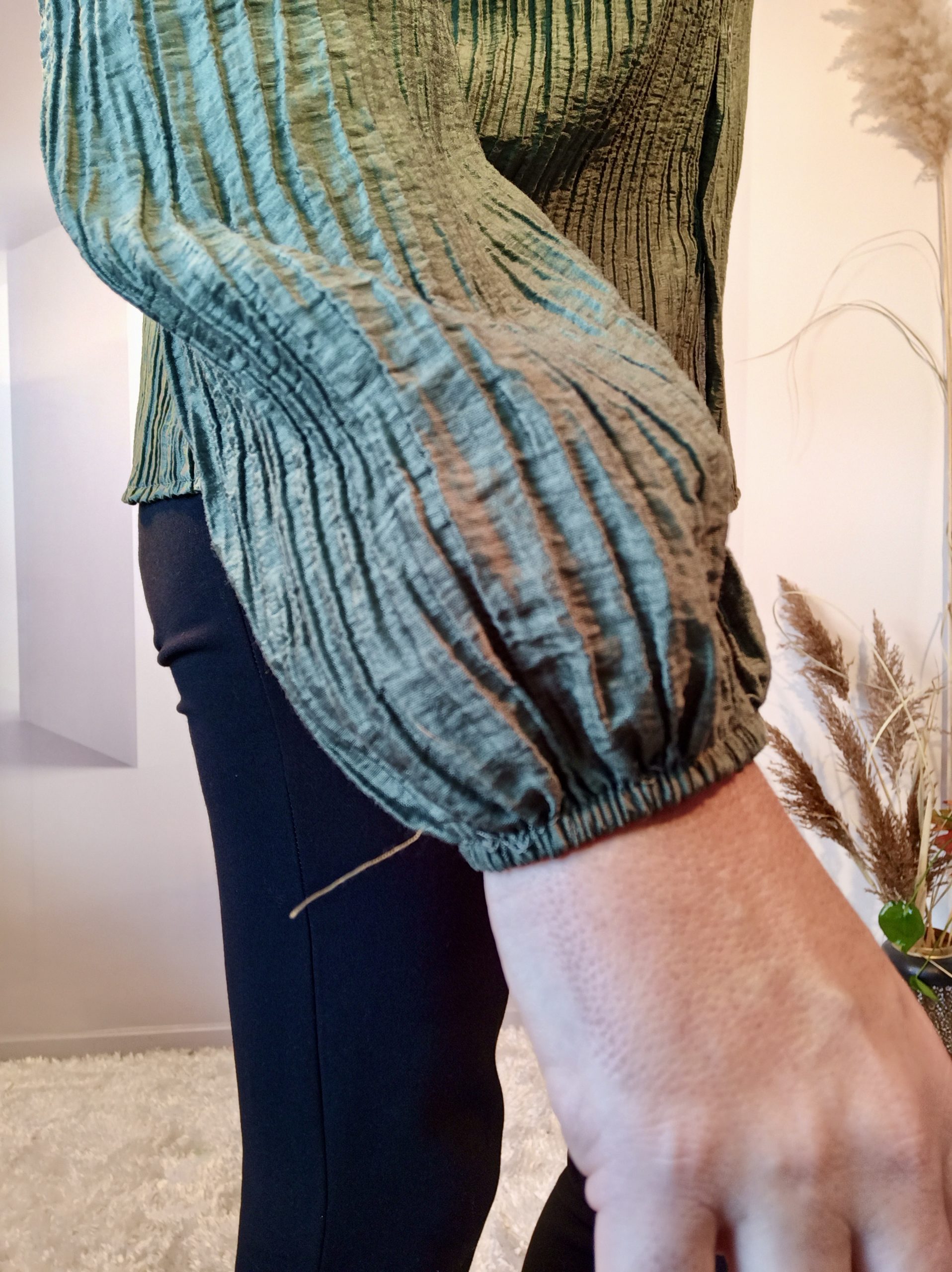 Chemise Crinkle Kaki – Image 5