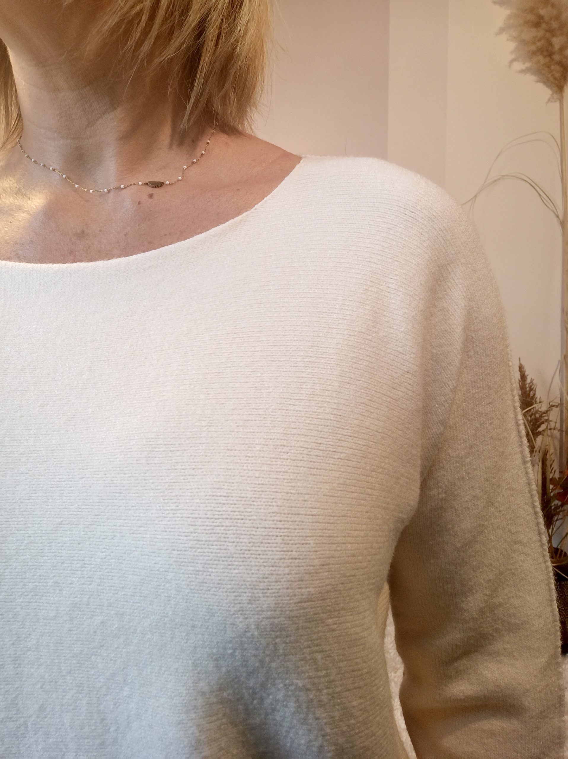 Pull Sans Couture Beige – Image 5