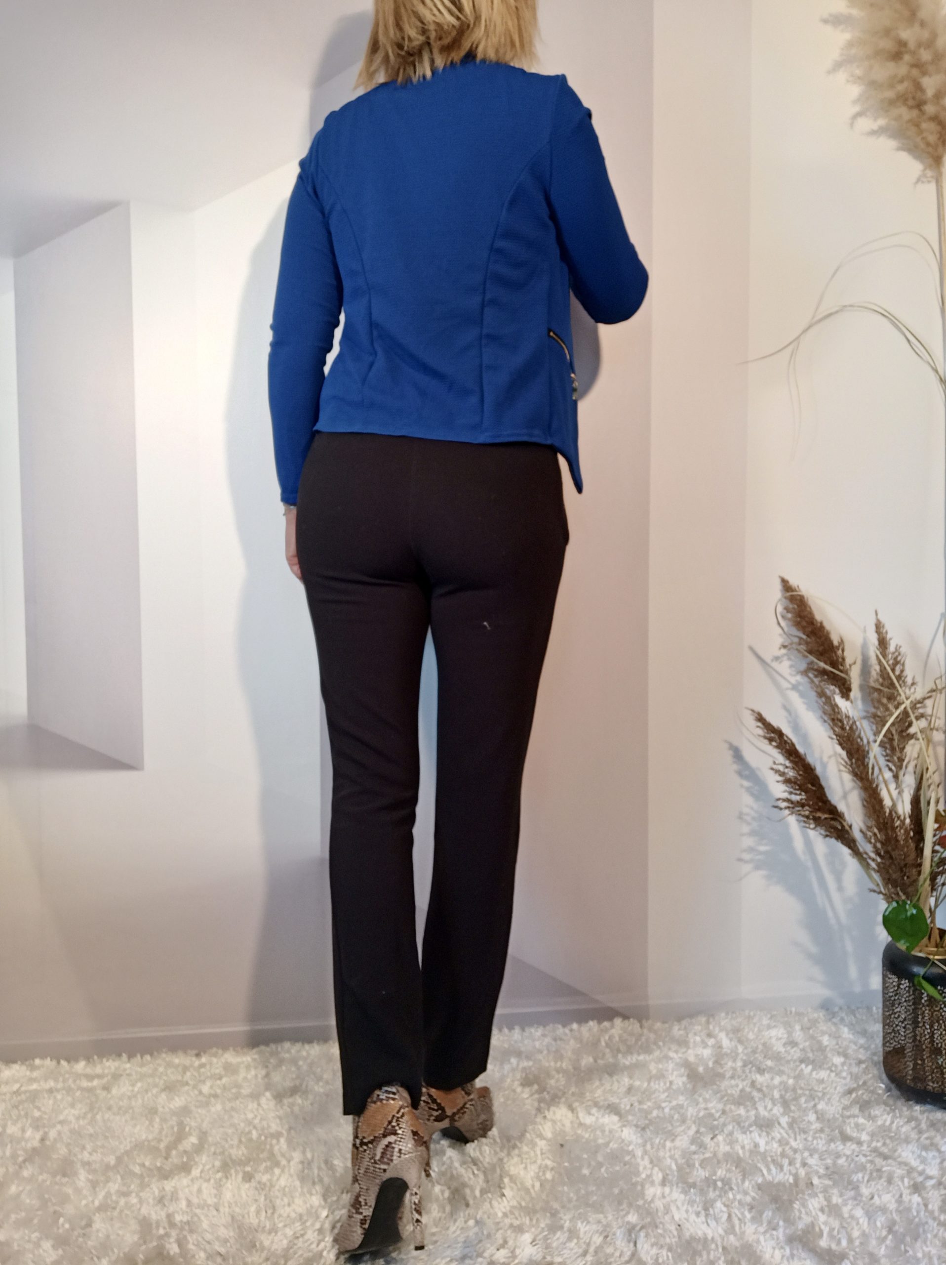 Blazer Gaufré Bleu Roi – Image 4