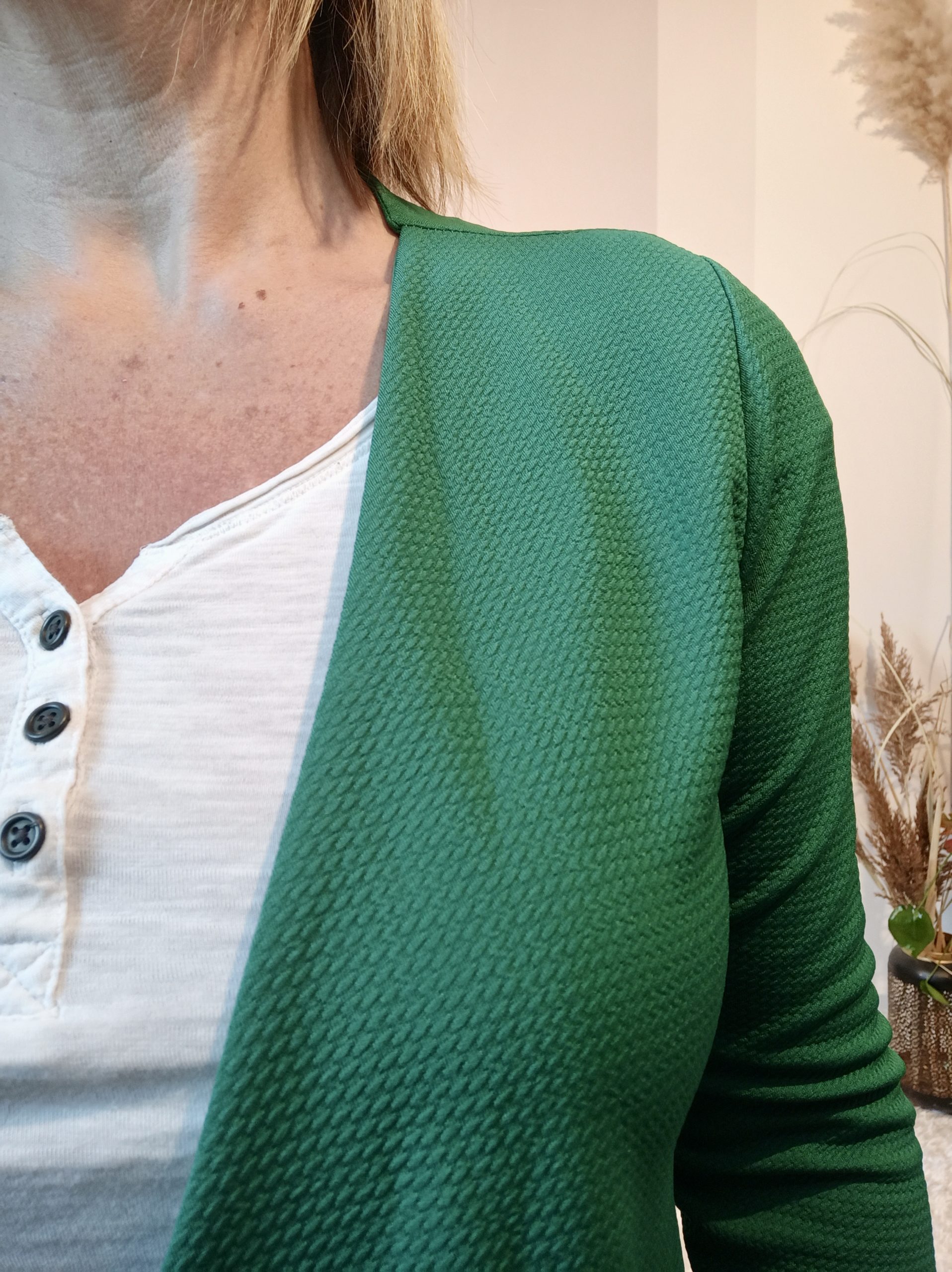 Blazer Gaufré Vert – Image 3