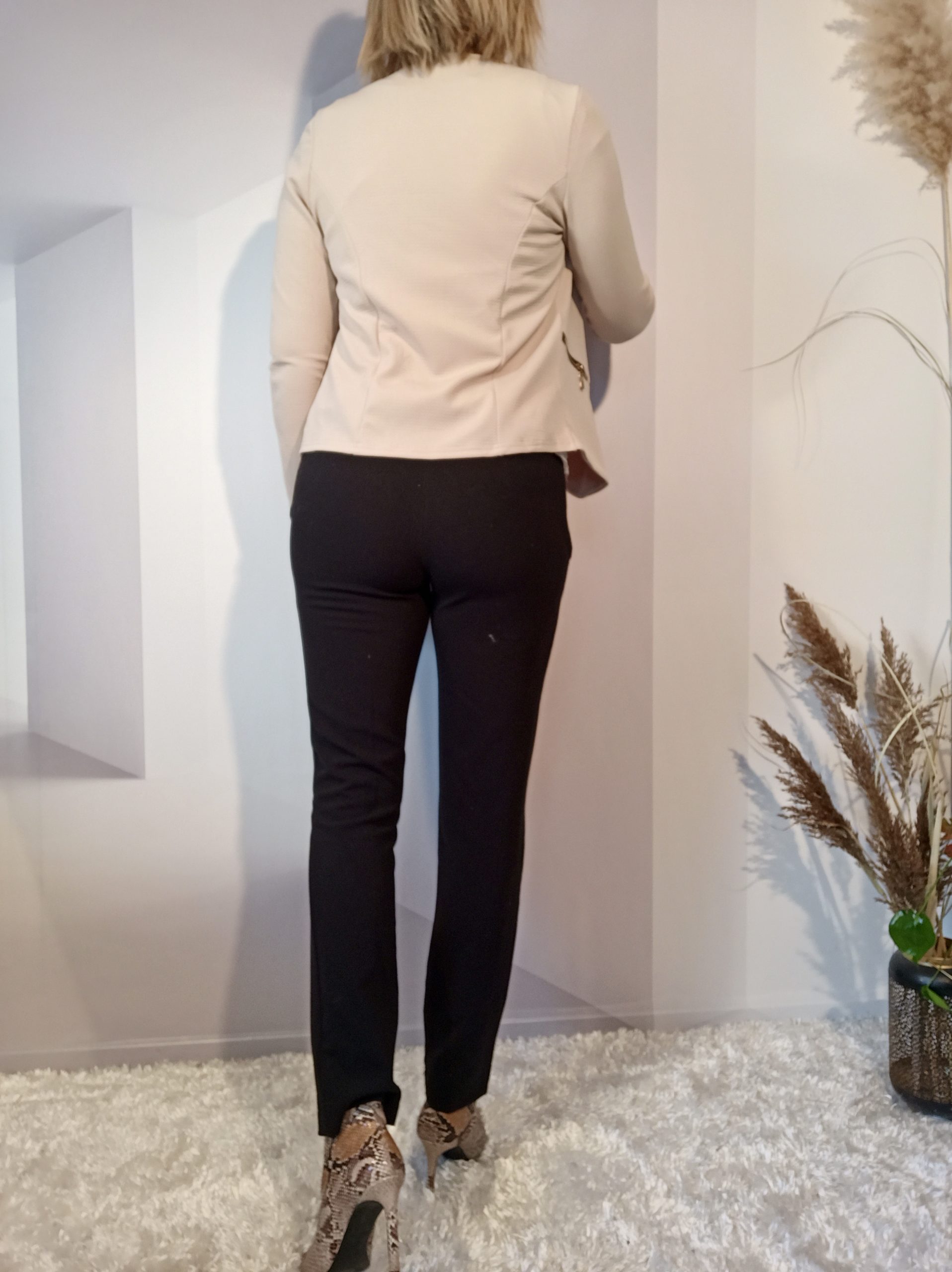 Blazer Gaufré Beige – Image 3