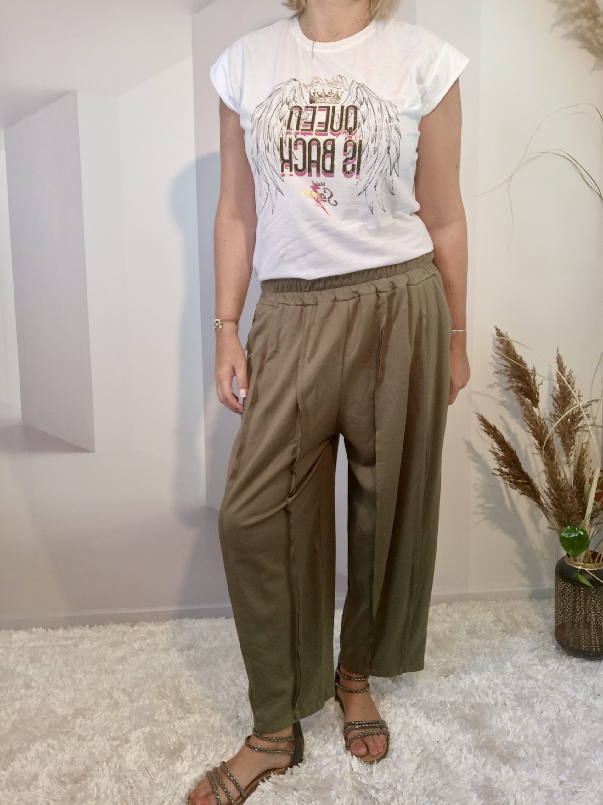 Pantalon Large Kaki – Image 3