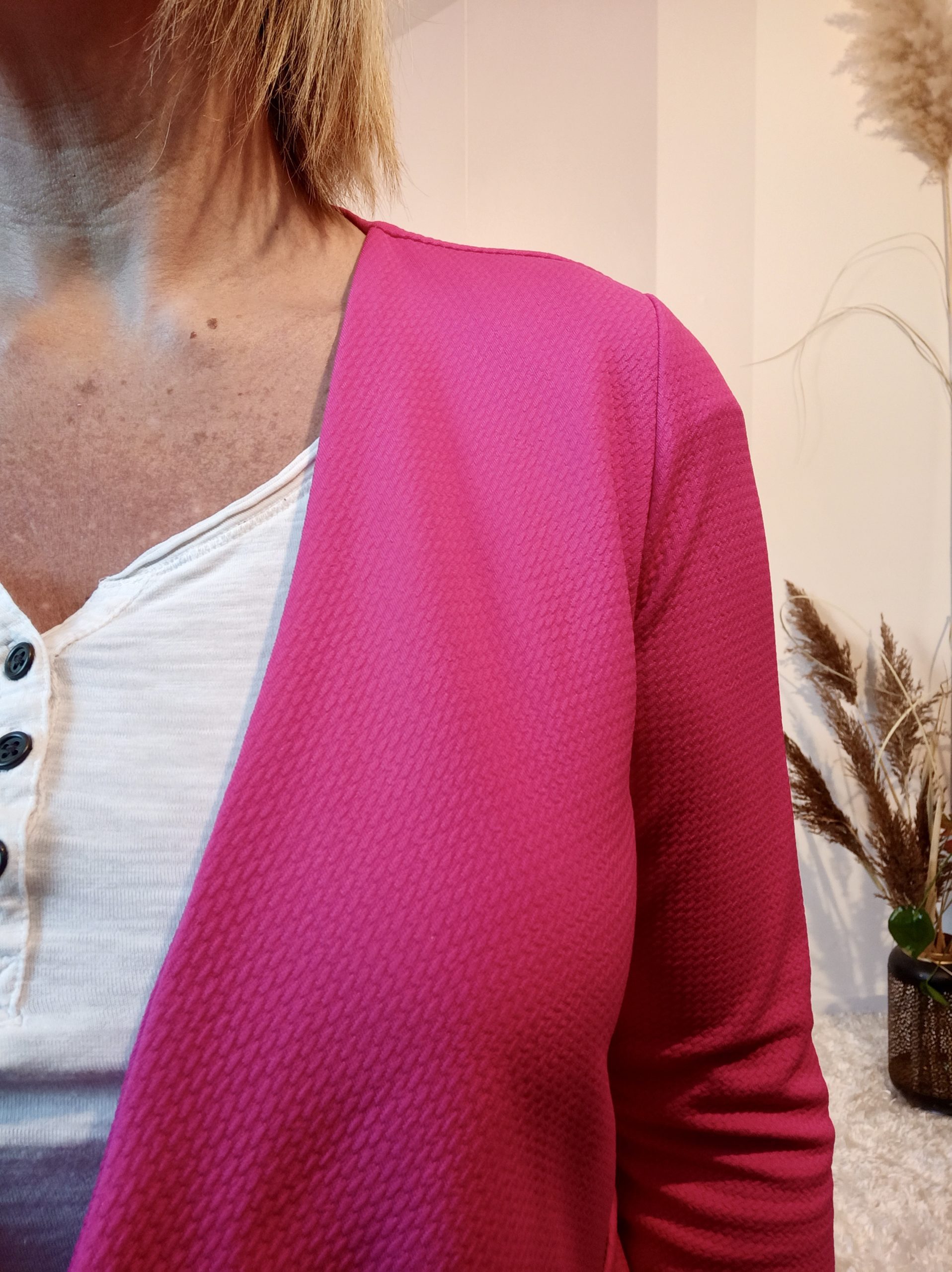 Blazer Gaufré Fushia – Image 3