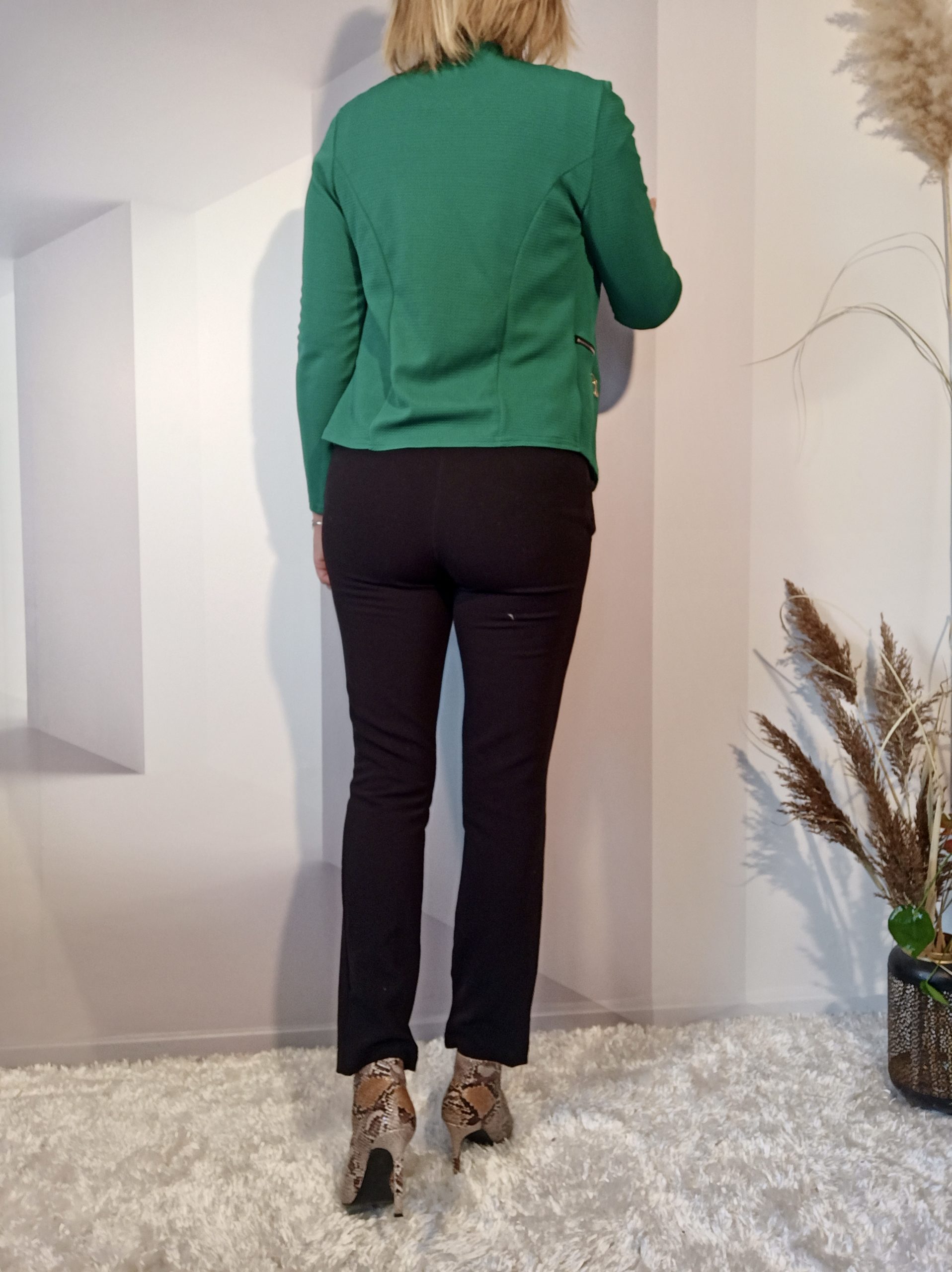 Blazer Gaufré Vert – Image 4