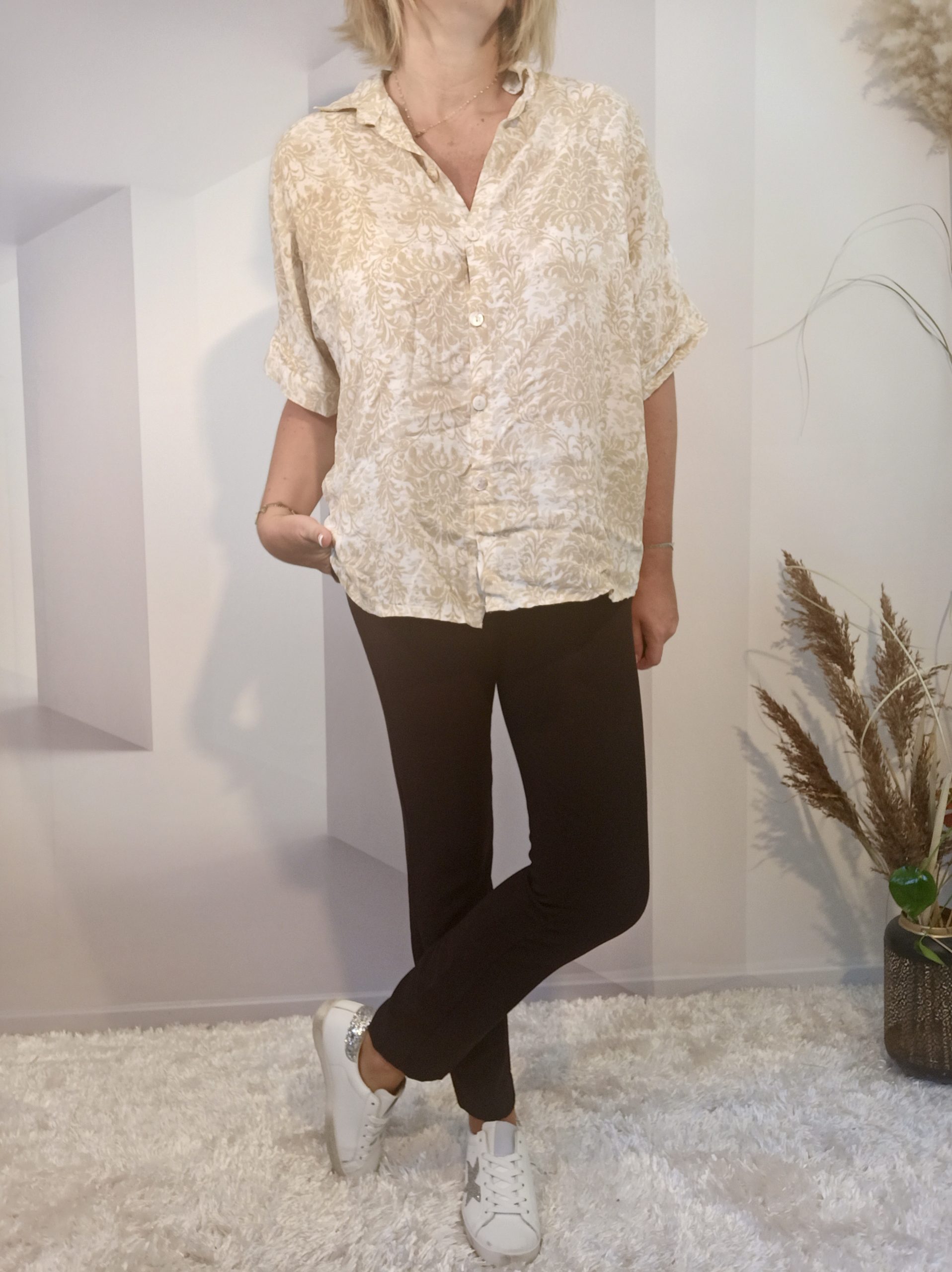 Chemise Légère Beige – Image 2